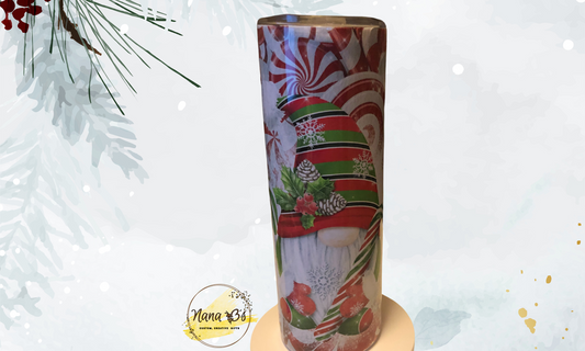 Christmas Candy with Gnomes Tumbler