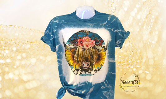 Heifer With Flower Paint Brush T-Shirt