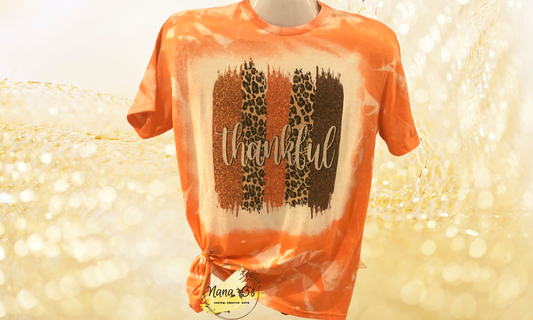 Thankful with Paint Brush T-Shirt