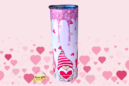 Valentine Tumbler XOXO Hug and Kisses